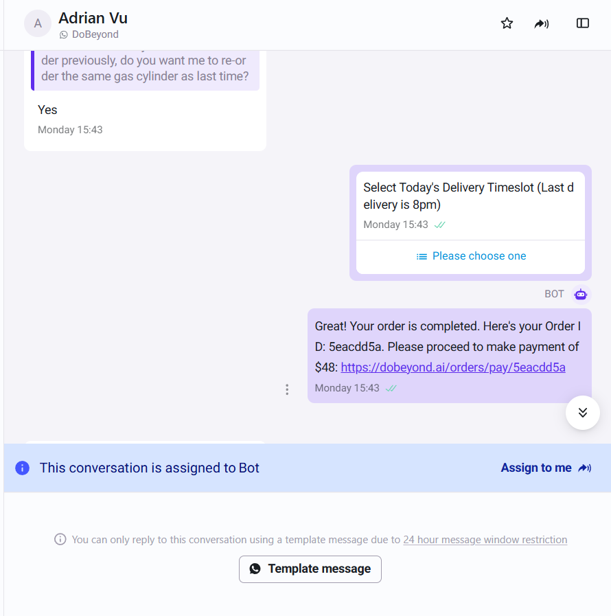 Workflow whatsapp